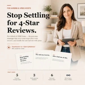 Stop Settling for 4-Star Reviews template for Airbnb Superhosts